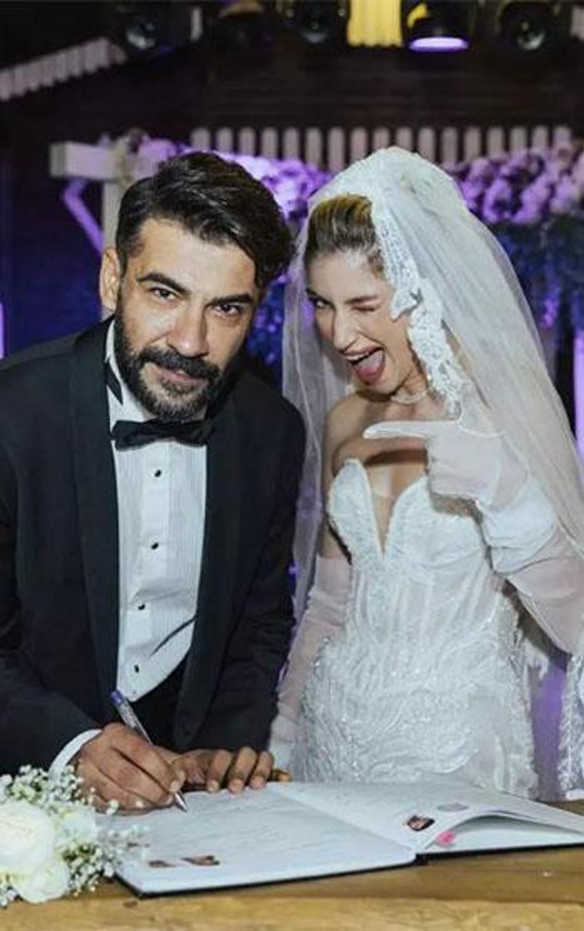 Oyuncu Rüzgar Aksoy, dansçı sevgilisi Yasemin Sancaklı ile evlendi!