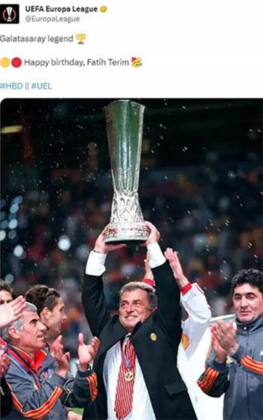 Fatih Terim 70. yaşını kutladı: Şampiyonlar Ligi müziği ile geldi