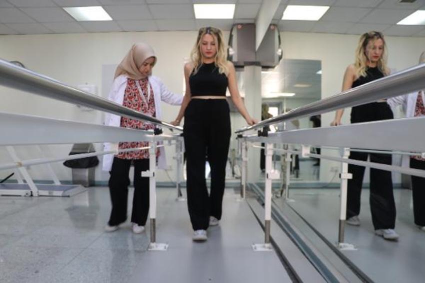 Doktorlar 'yürüyemez' dedi! Polis Selma,1,5 yılda ayağa kalktı