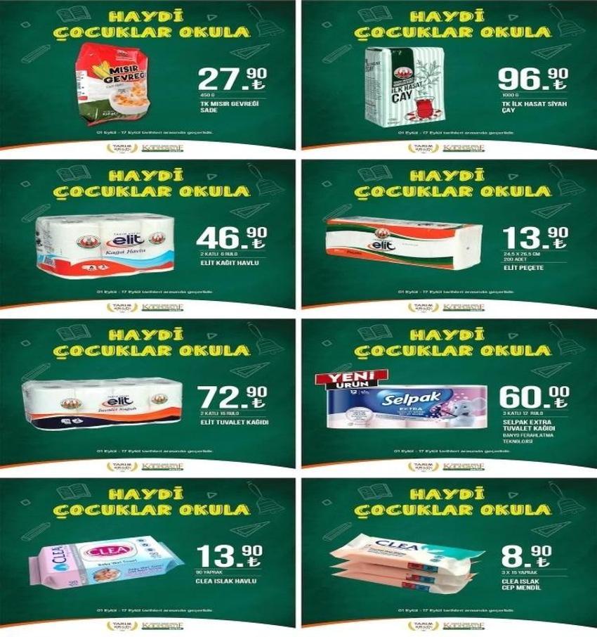Tarım Market 6-17 Eylül aktüel katalog 2023 yayınlandı! Tarım Kredi'de kırtasiye malzemeleri fiyatları düştü, ayçiçek yağında çılgın indirim var