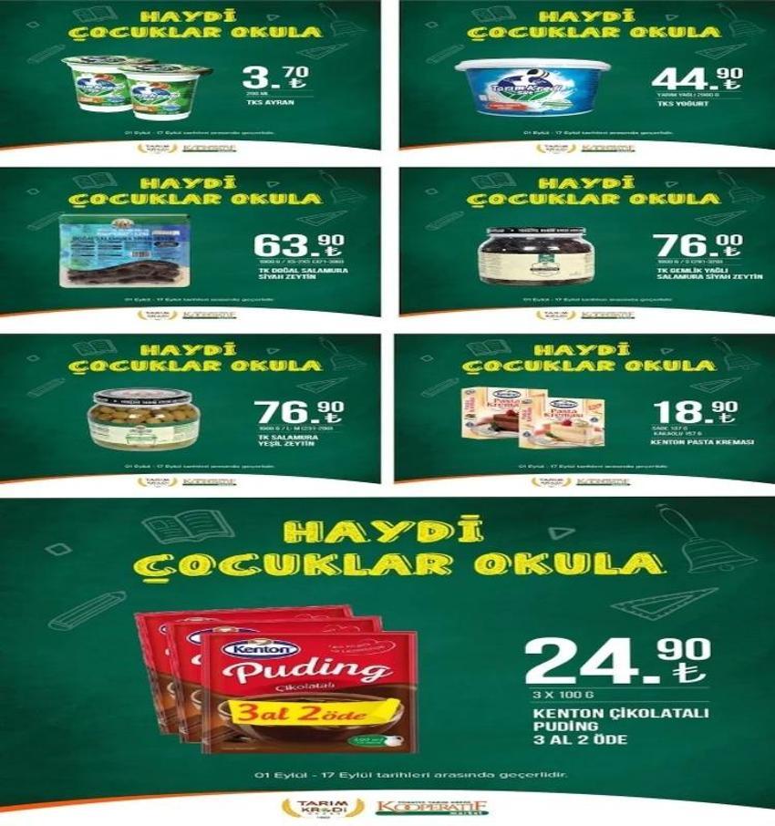 Tarım Market 6-17 Eylül aktüel katalog 2023 yayınlandı! Tarım Kredi'de kırtasiye malzemeleri fiyatları düştü, ayçiçek yağında çılgın indirim var