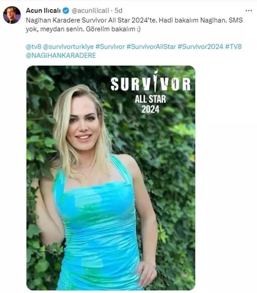 Survivor All Star 2024'ün yeni yarışmacısı belli oldu! Acun Ilıcalı: Heyecanla bekliyorum
