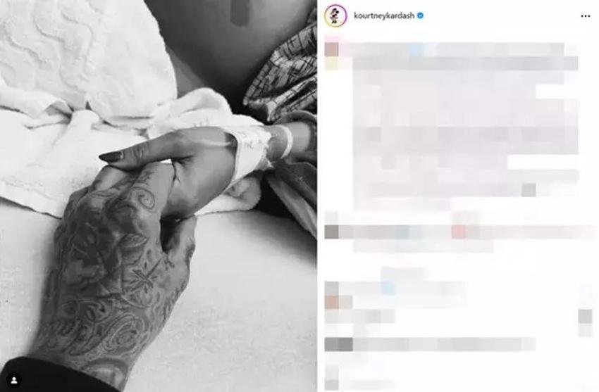 Kourtney Kardashian'dan üzen haber! Karnındaki bebeğini ameliyat ettiler