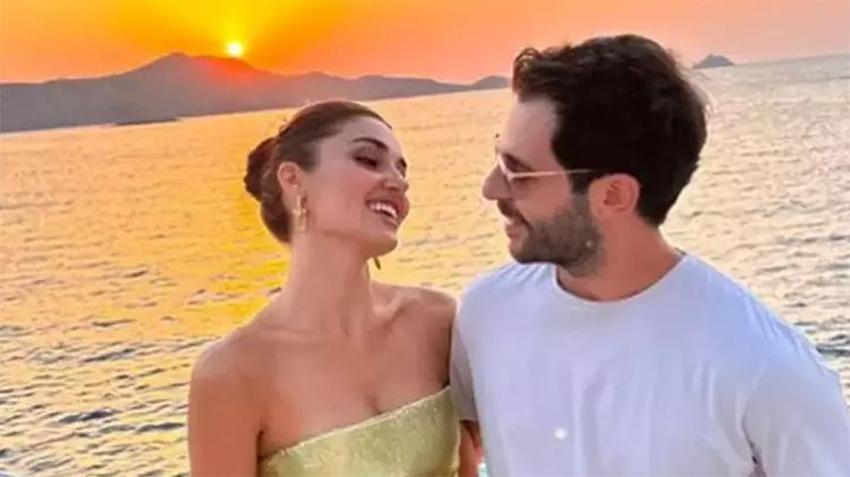 Hande Erçel - Hakan Sabancı çiftinden  romantik poz