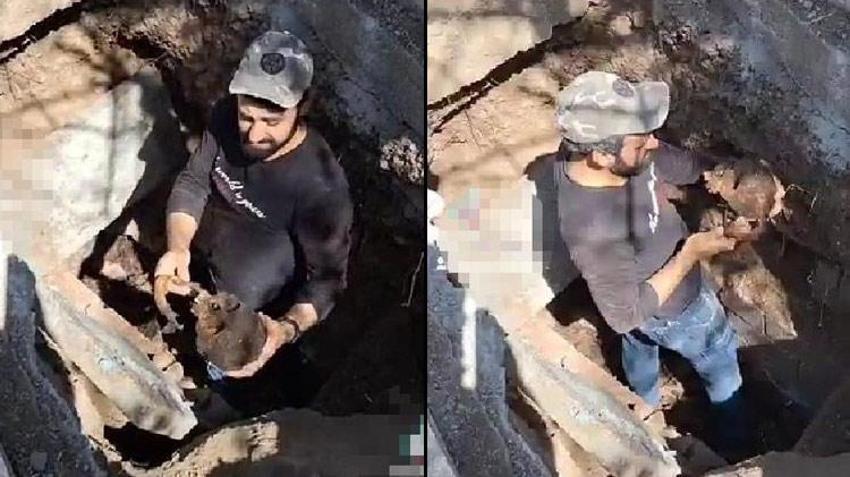Kabirden çıkardığı kemiklerle yaptıkları şok etti! Skandal olay