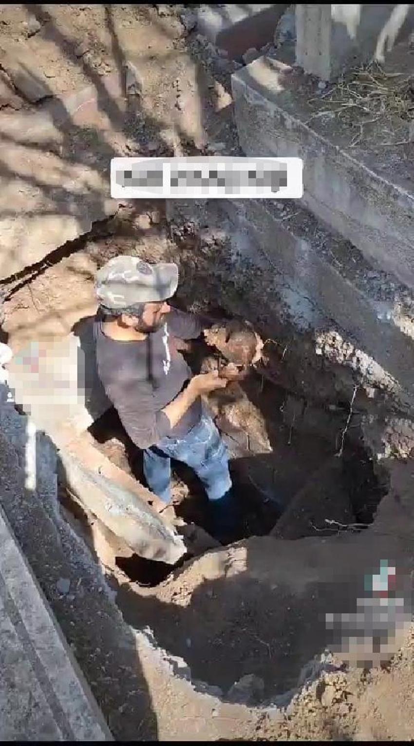 Kabirden çıkardığı kemiklerle yaptıkları şok etti! Skandal olay