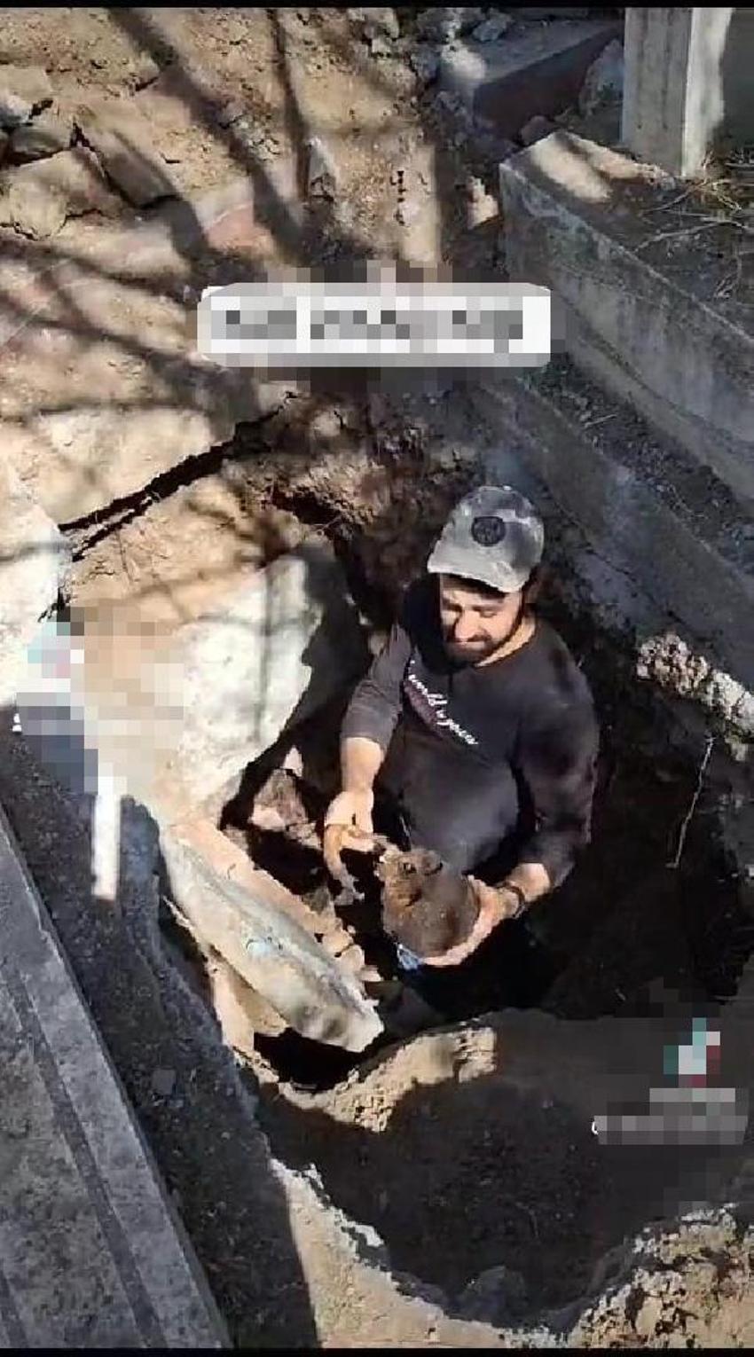 Kabirden çıkardığı kemiklerle yaptıkları şok etti! Skandal olay