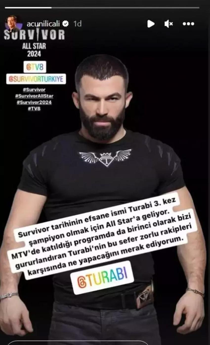 Survivor All Star 2024'ün yeni yarışmacısı belli oldu! Acun Ilıcalı: Heyecanla bekliyorum