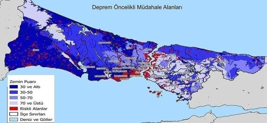İstanbul depremi için en riskli ilçeler açıklandı! Bu bölgelerde oturanlar aman dikkat!