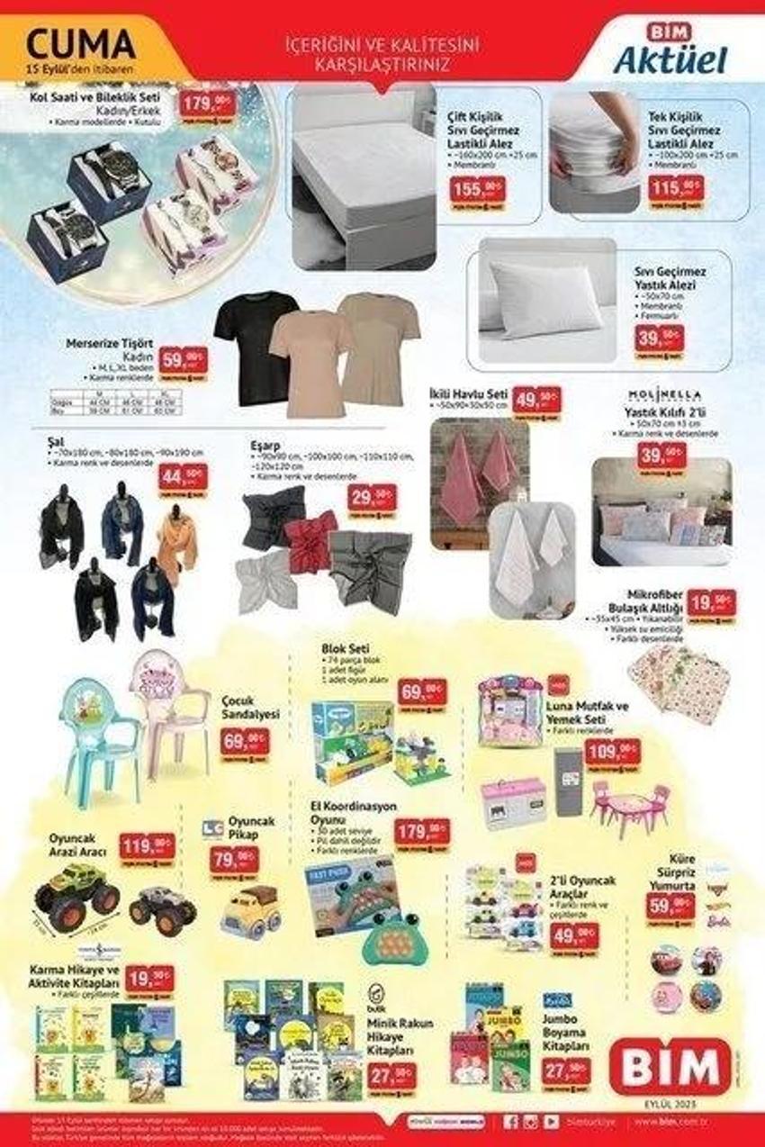 BİM 13-15 Eylül aktüel katalog 2023 yayınlandı! Borcam tepsi seti 99 TL, kase seti 27 TL! BİM'de bir de sürpriz var