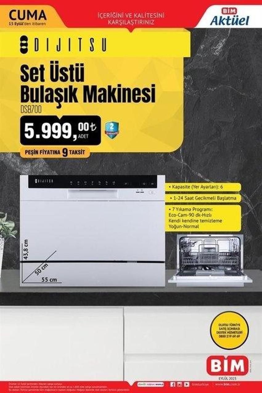 BİM 15-19 Eylül aktüel katalog 2023 yayınlandı! Cam şekerlik 19,90, Çelik termos 99 TL
