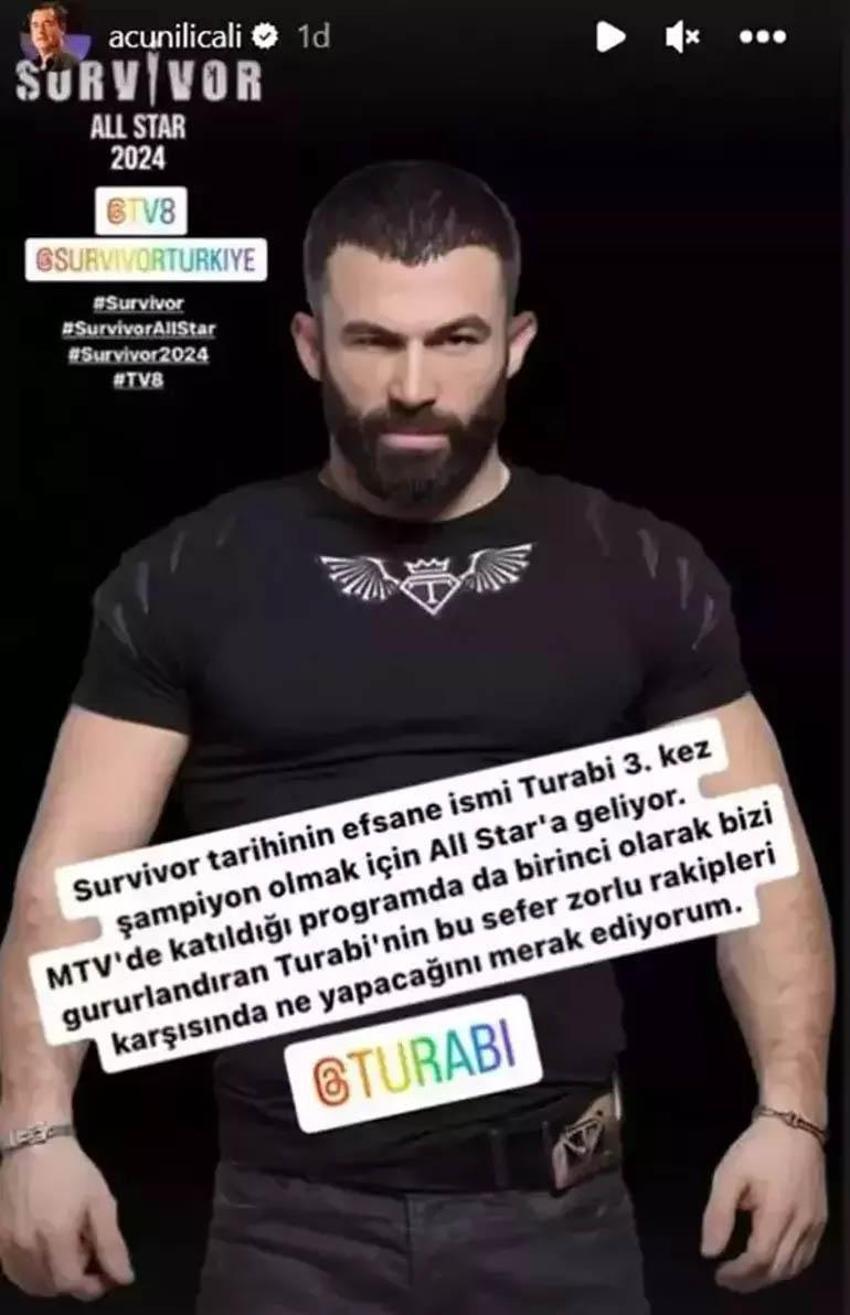 Acun Ilıcalı Survivor 2024'ün yeni yarışmacısını açıkladı! Üçüncü kez adada ter dökecek