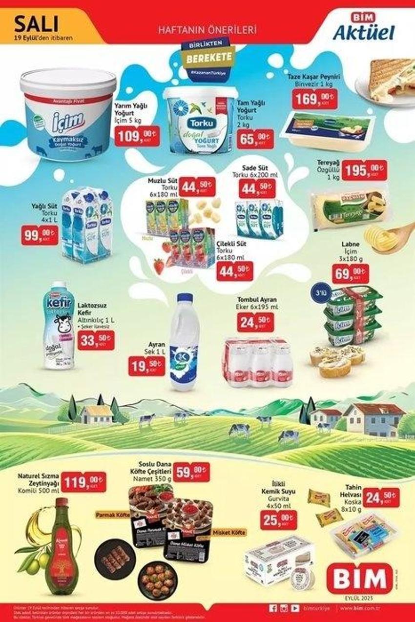BİM 19-22 Eylül aktüel katalog 2023 yayınlandı | Oyun hamuru 29 TL, blender 79 TL! Sürpriz BİM ürünü var!