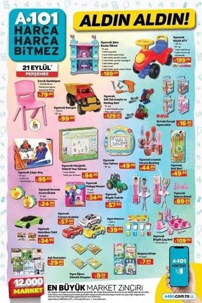 A101 21 Eylül aktüel katalog 2023 yayınlandı! Battaniye, perdelik de var, ayçiçek yağında dev indirim de!