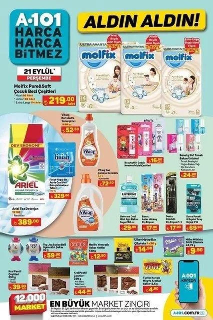 A101 21 Eylül aktüel katalog 2023 yayınlandı! Battaniye, perdelik de var, ayçiçek yağında dev indirim de!