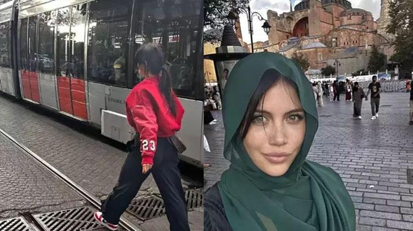Icardi'nin eşi Wanda Nara İstanbul'u gezdi! Ayasofya önünde poz... 