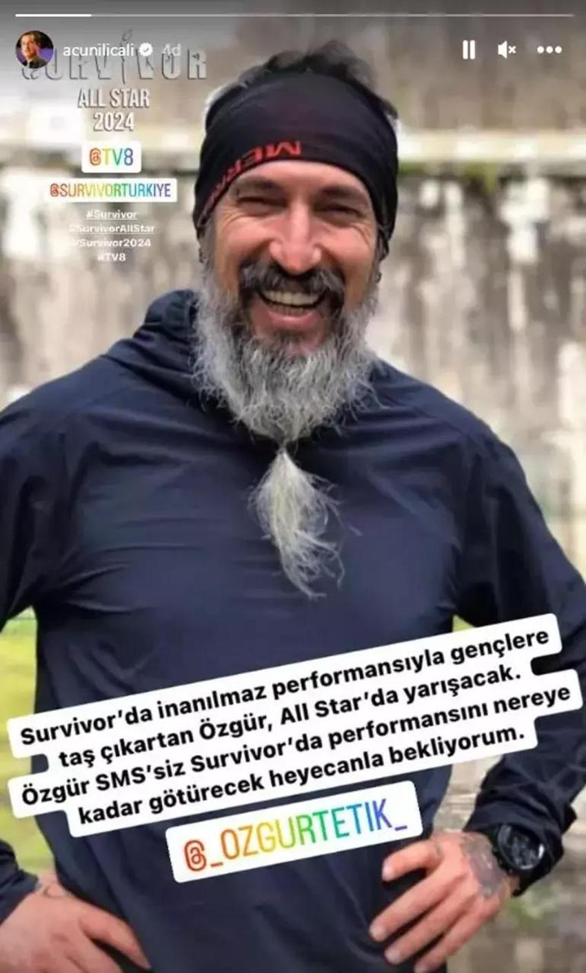 Survivor All Star 2024'ün yeni yarışmacısını Acun Ilıcalı açıkladı: SMS'siz nereye kadar götürecek merak ediyorum