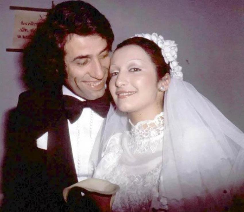 30 Nisan 1975... Gül Sunal paylaştı: Oya (Alasya) nikah sonrası Kemal’i tebrik ederken!