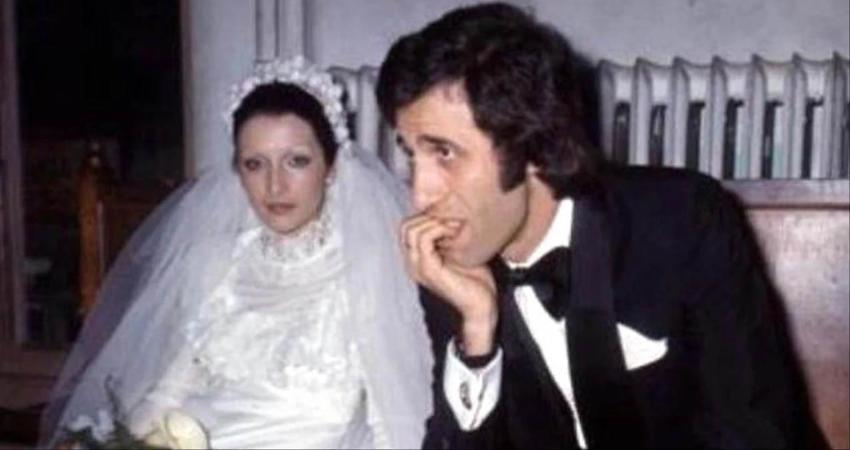 30 Nisan 1975... Gül Sunal paylaştı: Oya (Alasya) nikah sonrası Kemal’i tebrik ederken!