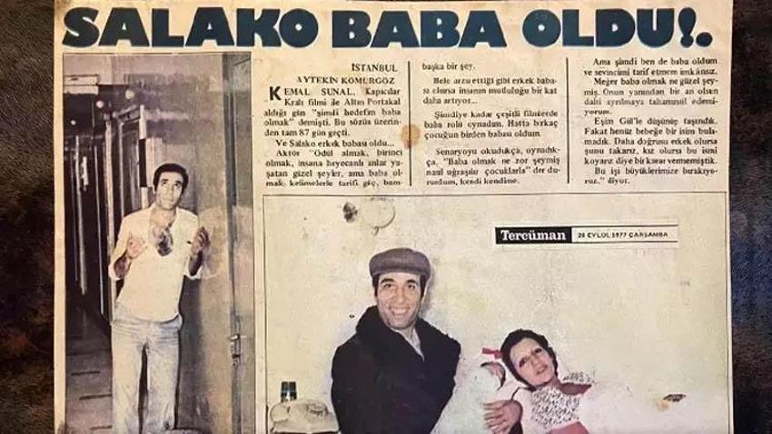 Ali Sunal yeni yaşını gazete kupürüyle kutladı! 22 Eylül... Evet, ben doğdum!