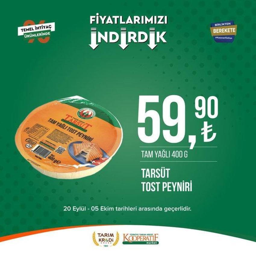 Tarım market 25 Eylül - 2 Ekim aktüel katalog 2023 yayınlandı! Tarım Kredi ayçiçek yağında Ekim sürprizi var