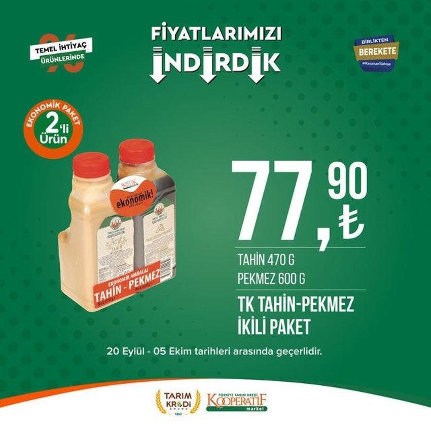 Tarım market 25 Eylül - 2 Ekim aktüel katalog 2023 yayınlandı! Tarım Kredi ayçiçek yağında Ekim sürprizi var