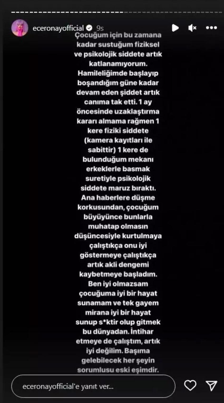 Ece Ronay'dan 'şiddet' açıklaması! 'Psikolojik olarak tükendim'