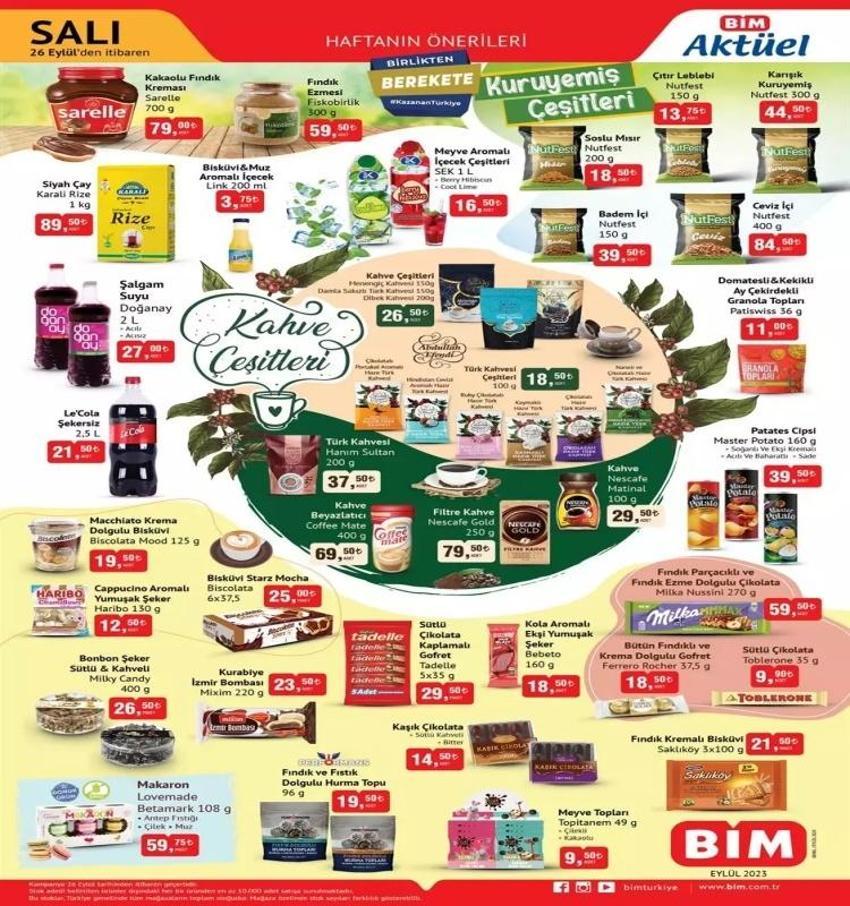 BİM 26-29 Eylül aktüel katalog 2023 yayınlandı! BİM Eylül'ü sürpriz ürünle bitiriyor!