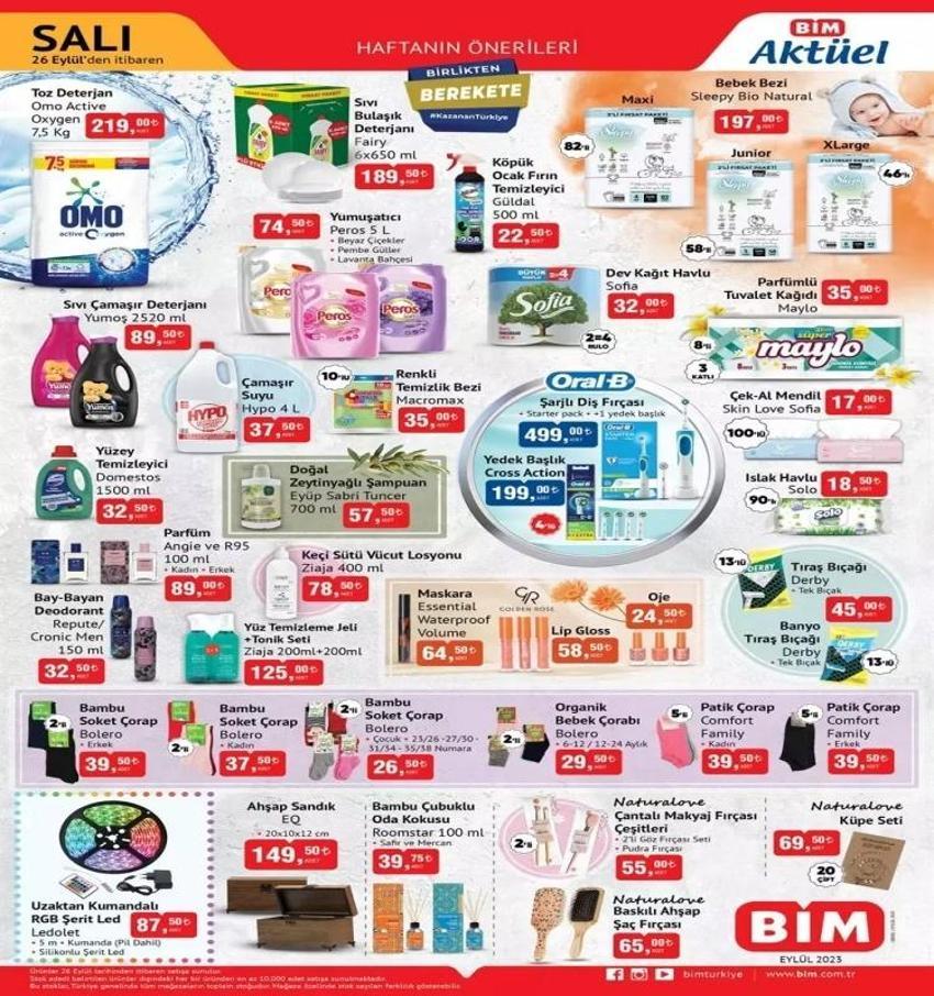 BİM 26-29 Eylül aktüel katalog 2023 yayınlandı! BİM Eylül'ü sürpriz ürünle bitiriyor!