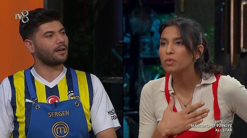 Cemre ilk günden Sergen'i haşat etti! MasterChef All Star'da eski şampiyondan zehir zemberek sözler!