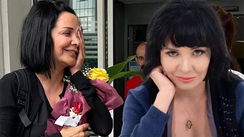 Evrim Akın hastane çıkışı görüntülendi! 'Gözlerimden operasyon geçirdim'