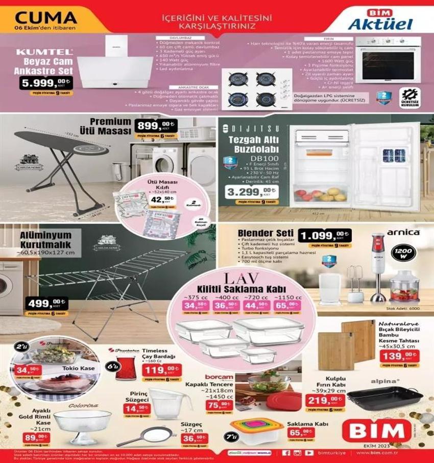 BİM 3-6 Ekim aktüel katalog 2023 yayınlandı! BİM'de bu hafta ayçiçek yağınde dev indirim var!