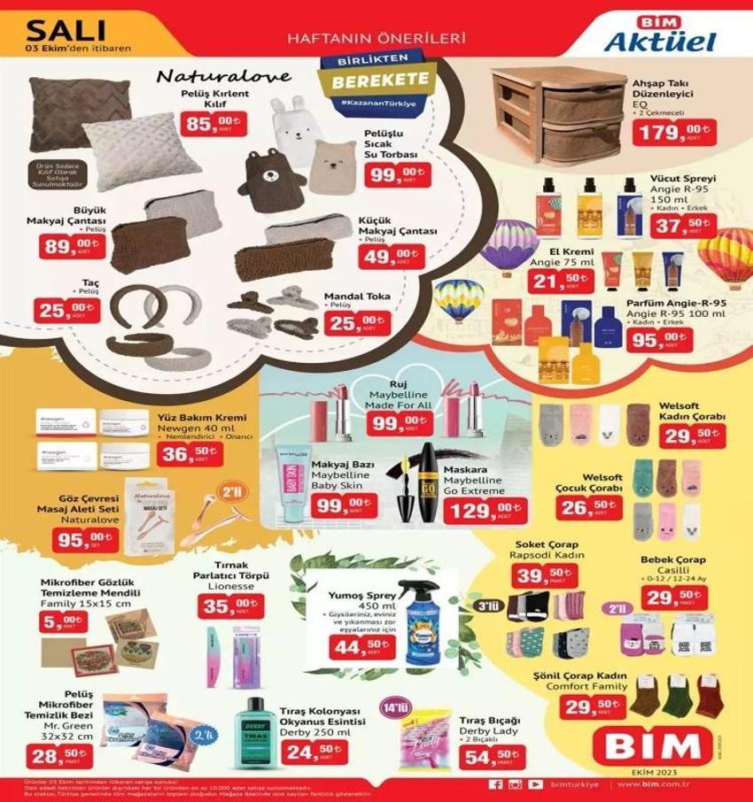BİM 3-6 Ekim aktüel katalog 2023 yayınlandı! BİM'de bu hafta ayçiçek yağınde dev indirim var!
