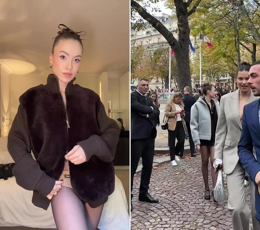 Duygu Özaslan, külotla defileye gitti! Dünyada trend
