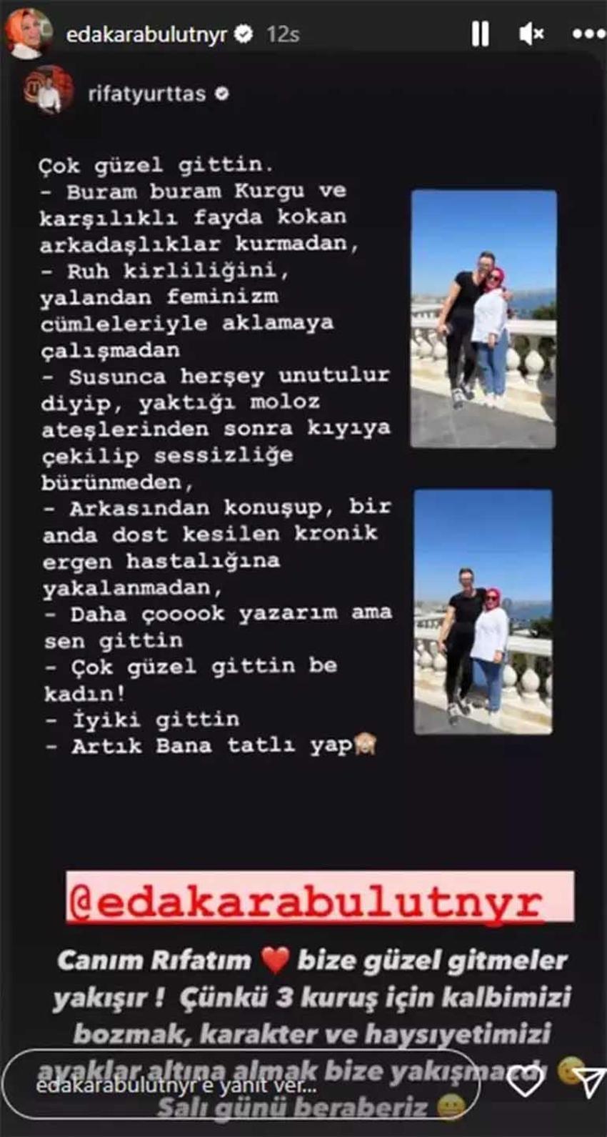 Masterchef Eda'dan elendikten sonra sert açıklama! 'Üç kuruş' mesajı soru işaretlerine neden oldu
