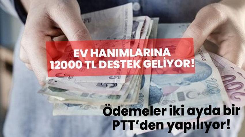 Ev hanımlarına aylık 6 bin TL sosyal destek geliyor! Ödemeler iki ayda bir PTT'den alınıyor! İşte başvuru şartları