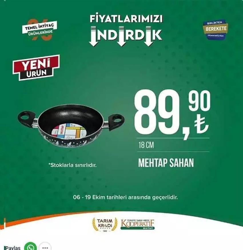 Tarım Katalog yeni ürünleri yayınladı! Tarım Kredi yüzde 50 indirimli ürünler belli oldu! 16-19 Ekim Tarım Kooperatif indirimli ürünler hangileri?