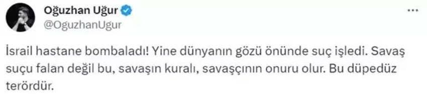 Ünlü isimlerden İsrail'in Gazze’deki hastane saldırısına tepki! ‘Alçaklıktır’