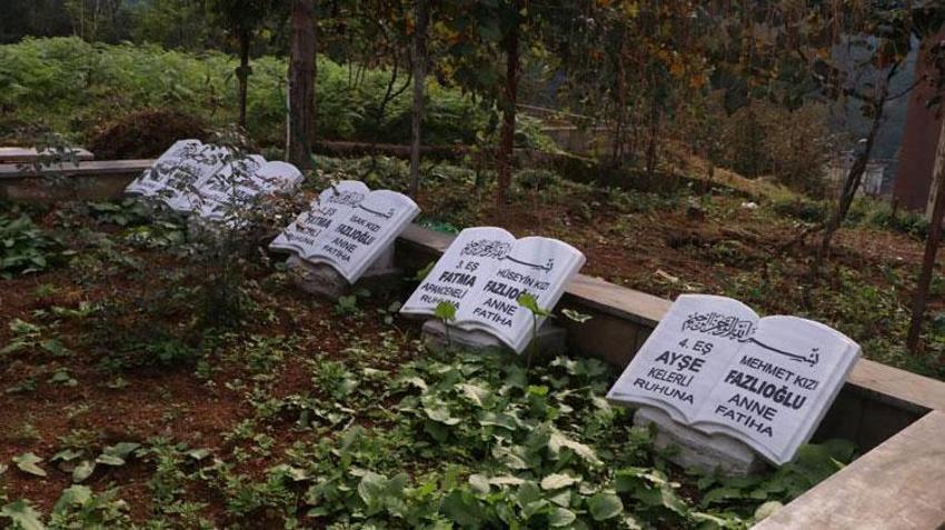 Görenleri hem düşündürüyor hem güldürüyor! Rize’de dikkat çeken mezarların ilginç hikayesi