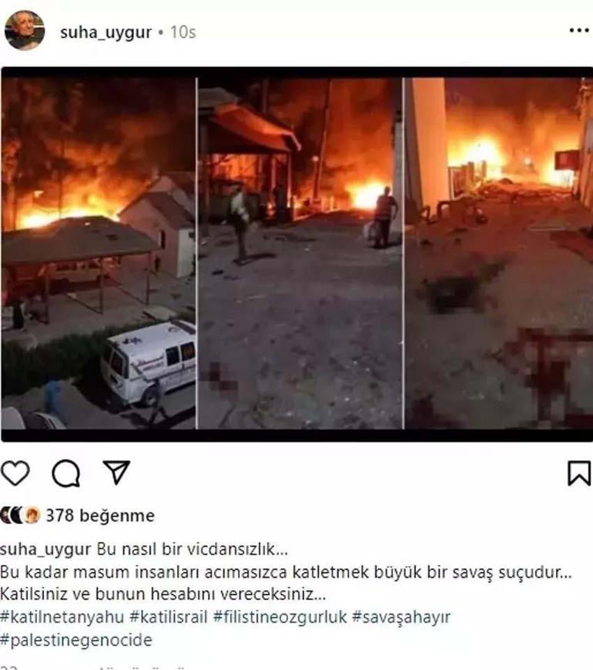 Ünlü isimlerden İsrail'in Gazze’deki hastane saldırısına tepki! ‘Alçaklıktır’
