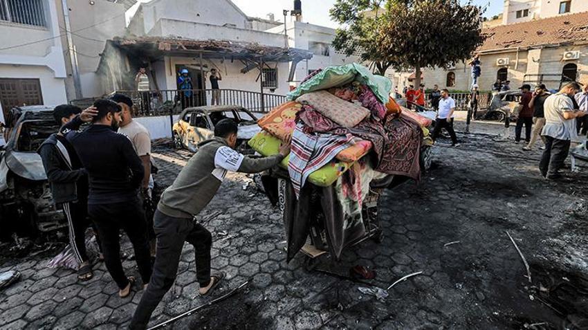İsrail'den hastane katliamı! Yürek dayanmaz, yeni görüntüler ortaya çıktı