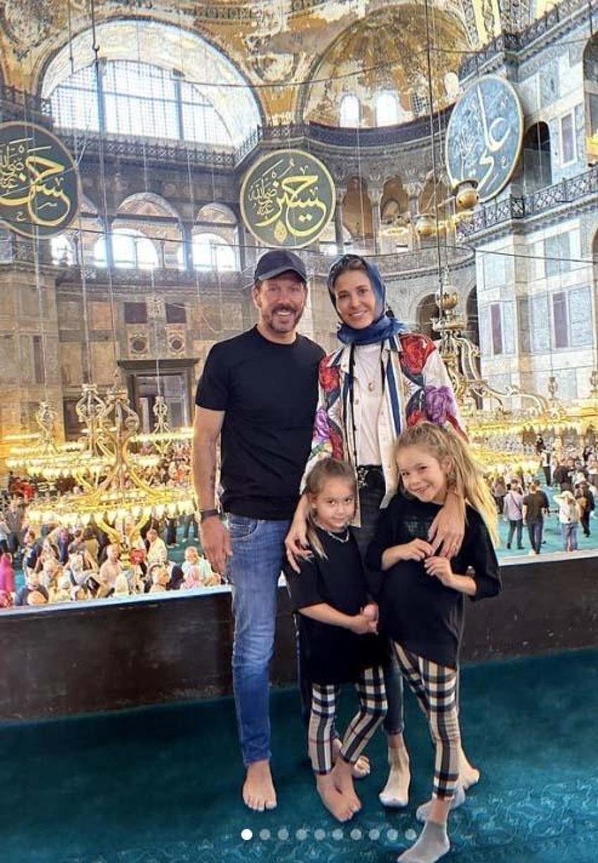 Diego Simeone ve ailesinin İstanbul turu