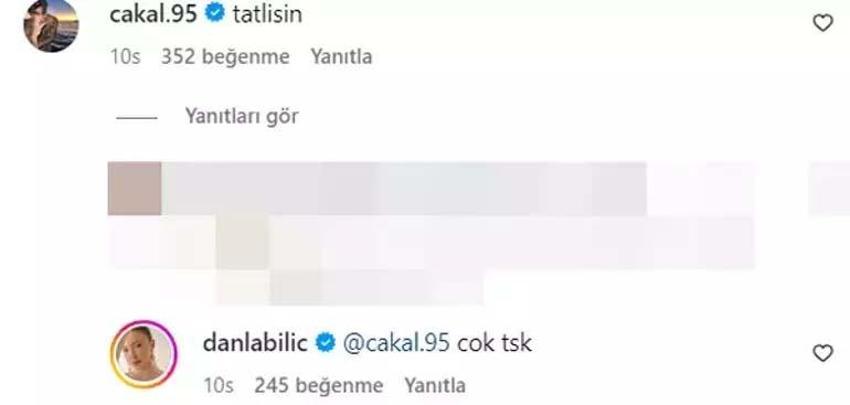Danla Bilic ile sevgilisi Çakal'ın yorumları güldürdü! 'İnsan bir güzelim der'