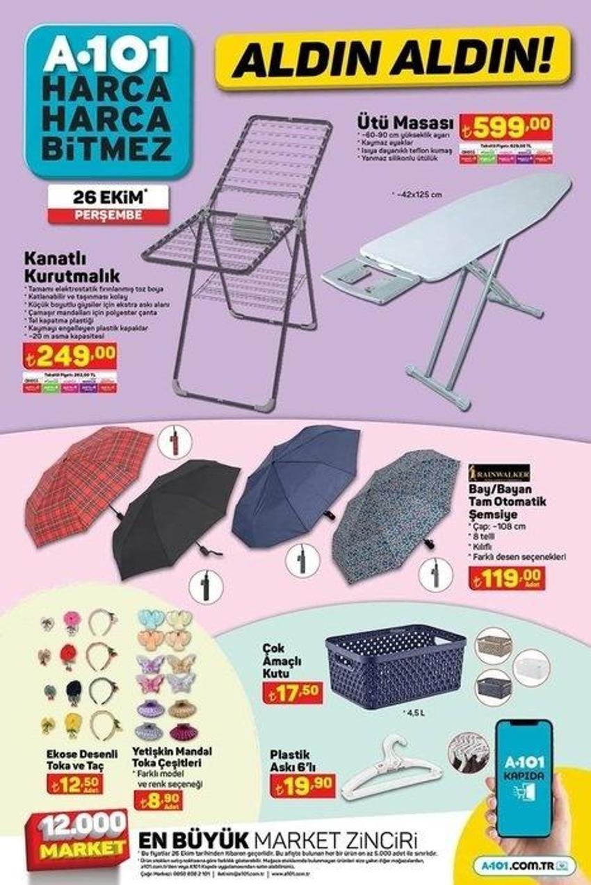 A101 26 Ekim aktüel katalog 2023 yayınlandı! Toz şekerin kilosu 39 TL, tereyağı 120 TL'ye indi! Süprizlerle dolu...