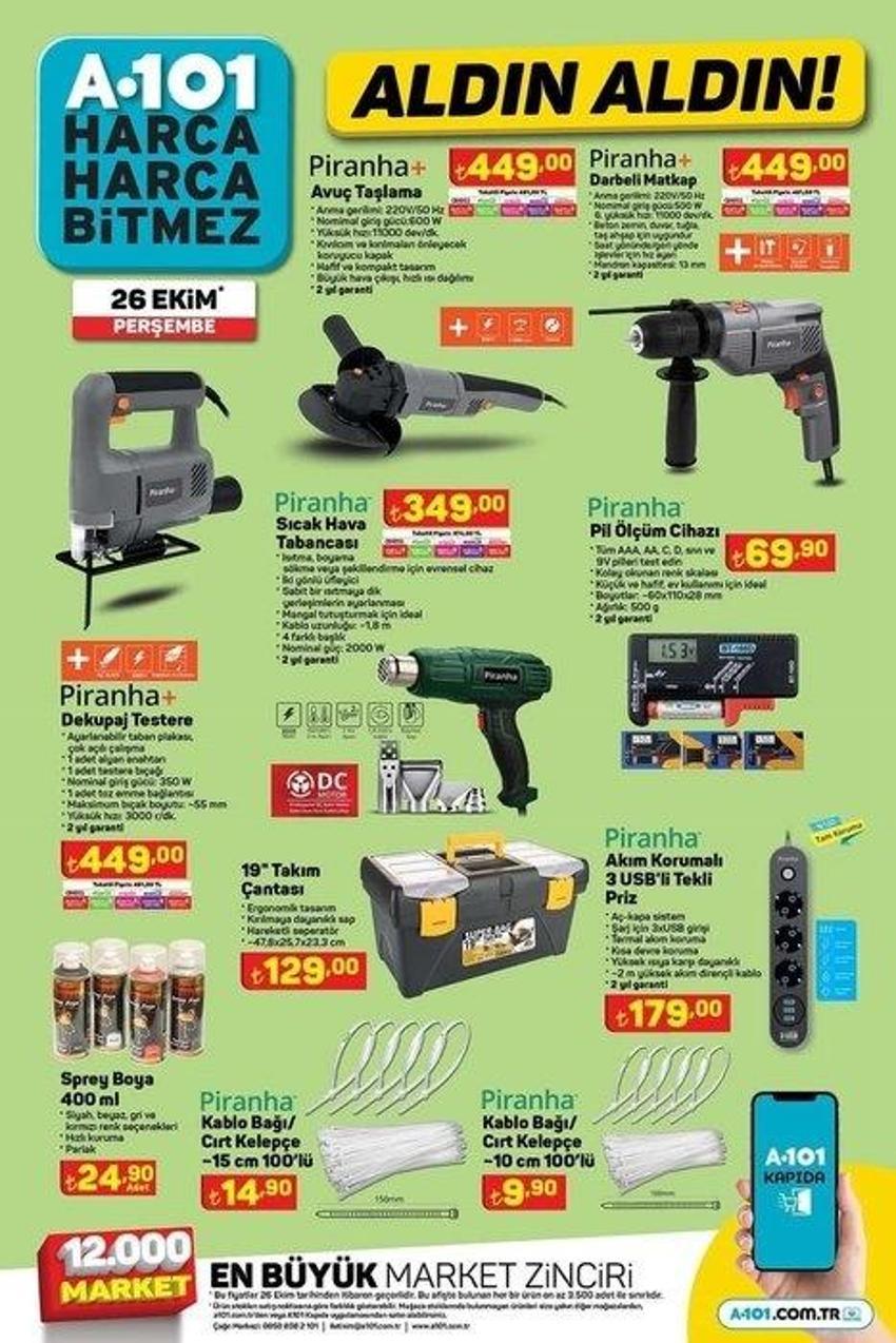 A101 26 Ekim aktüel katalog 2023 yayınlandı! Toz şekerin kilosu 39 TL, tereyağı 120 TL'ye indi! Süprizlerle dolu...