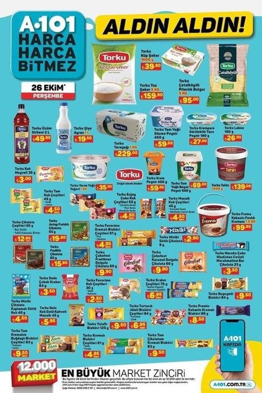 A101 26 Ekim aktüel katalog 2023 yayınlandı! Toz şekerin kilosu 39 TL, tereyağı 120 TL'ye indi! Süprizlerle dolu...