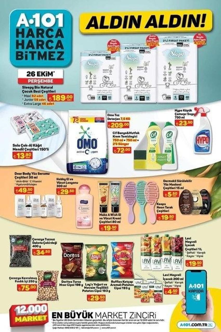 A101 26 Ekim aktüel katalog 2023 yayınlandı! Toz şekerin kilosu 39 TL, tereyağı 120 TL'ye indi! Süprizlerle dolu...