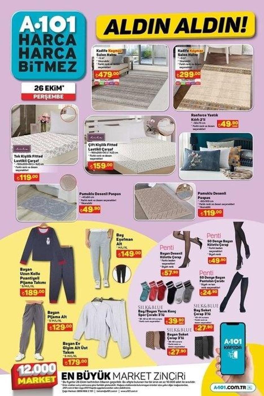 A101 26 Ekim aktüel katalog 2023 yayınlandı! Toz şekerin kilosu 39 TL, tereyağı 120 TL'ye indi! Süprizlerle dolu...