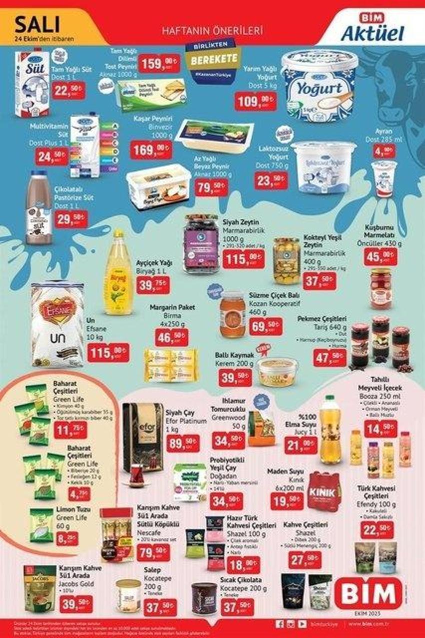 BİM 24-27 Ekim aktüel katalog 2023 yayınlandı! BİM ayçiçek yağında yapılmayını yaptı! 34 TL...