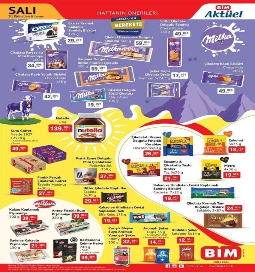 Ne ararsan yüzde 50 indirim var! BİM 27-31 Ekim aktüel katalog 2023 yayınlandı! Borcam, nevresim takımı, çay seti..